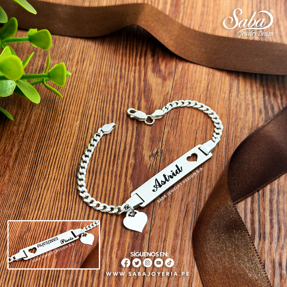 Esclava/Pulsera para dama Plata Fina