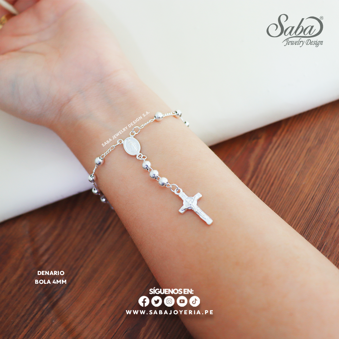 Denario Bola #4 Plata Fina – Saba Jewelry Design - Main Image