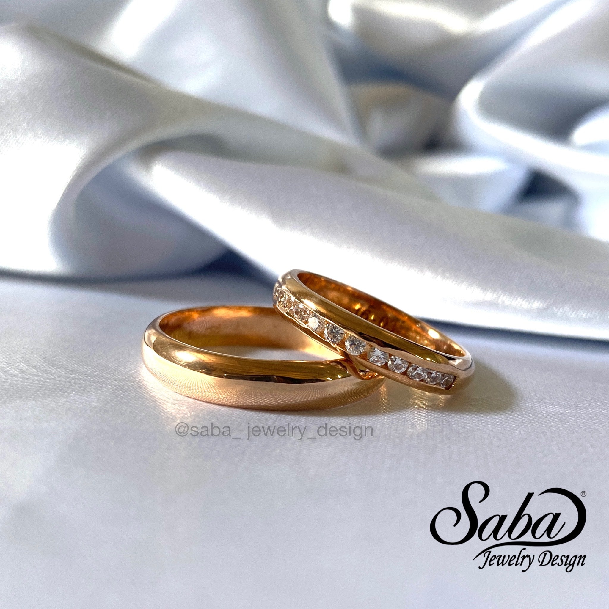 Aros Alianzas Para Novios Alianzas Anillos De Oro Pareja Anillo De