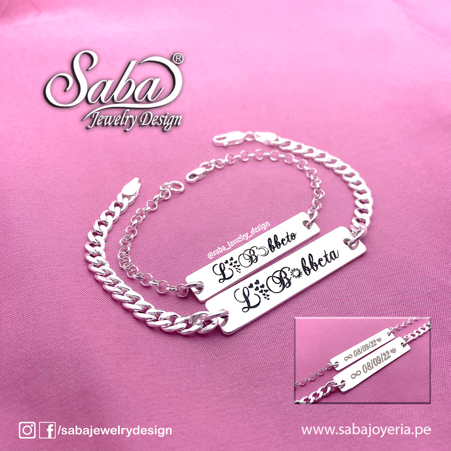 Joyas De Esclavas De Plata Por Mayor Pulseras/Esclavas De Pareja